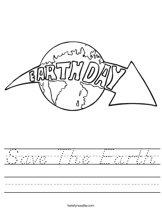 Save The Earth Worksheet