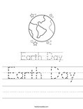 Earth Day Worksheet
