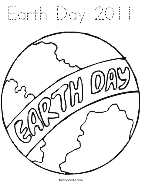 April 22, 2012 Coloring Page