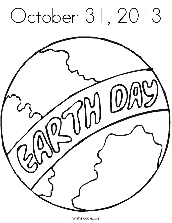 October 31, 2013 Coloring Page