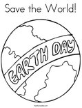 Save the World!Coloring Page