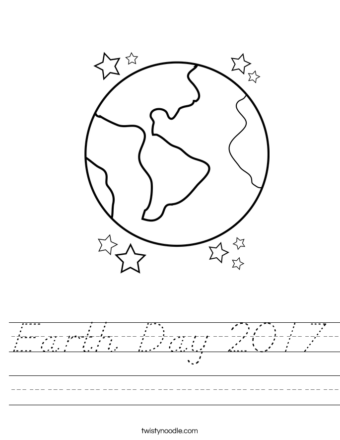 Earth Day 2017 Worksheet