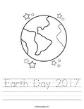 Earth Day 2017 Worksheet