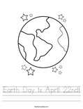 Earth Day is April 22nd! Worksheet