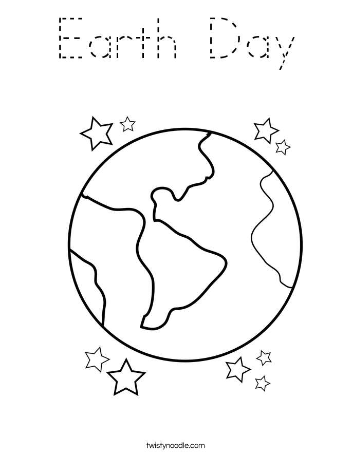 Earth Day Coloring Page