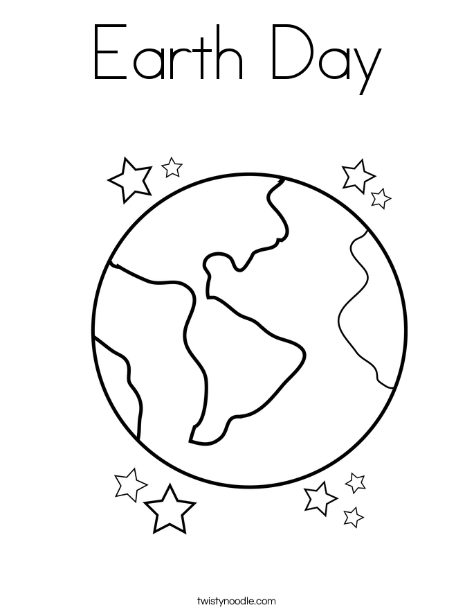 Earth Day Coloring Page