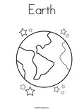 Earth Coloring Page