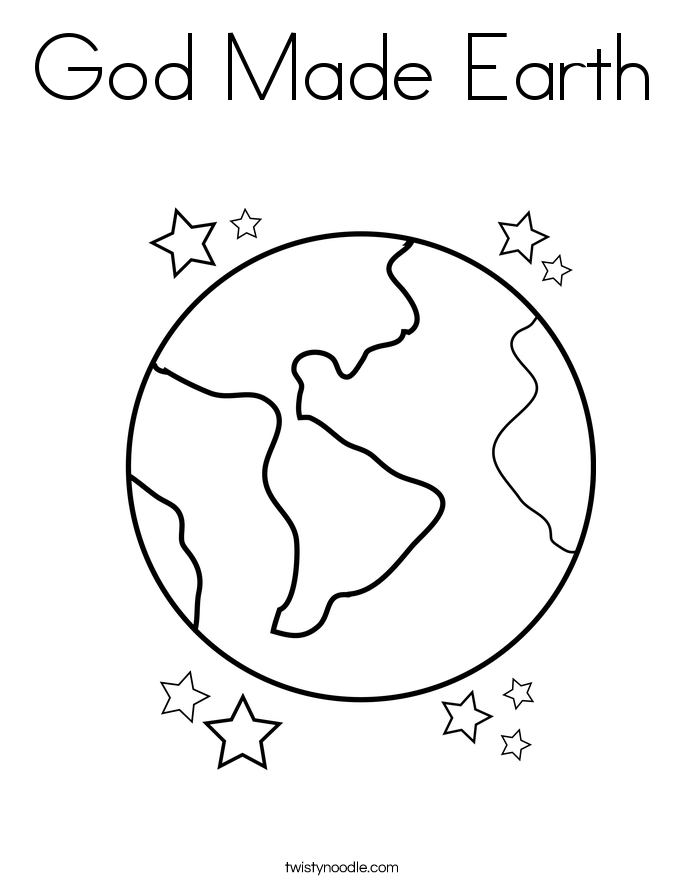 God Made Earth Coloring Page