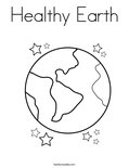 Healthy EarthColoring Page