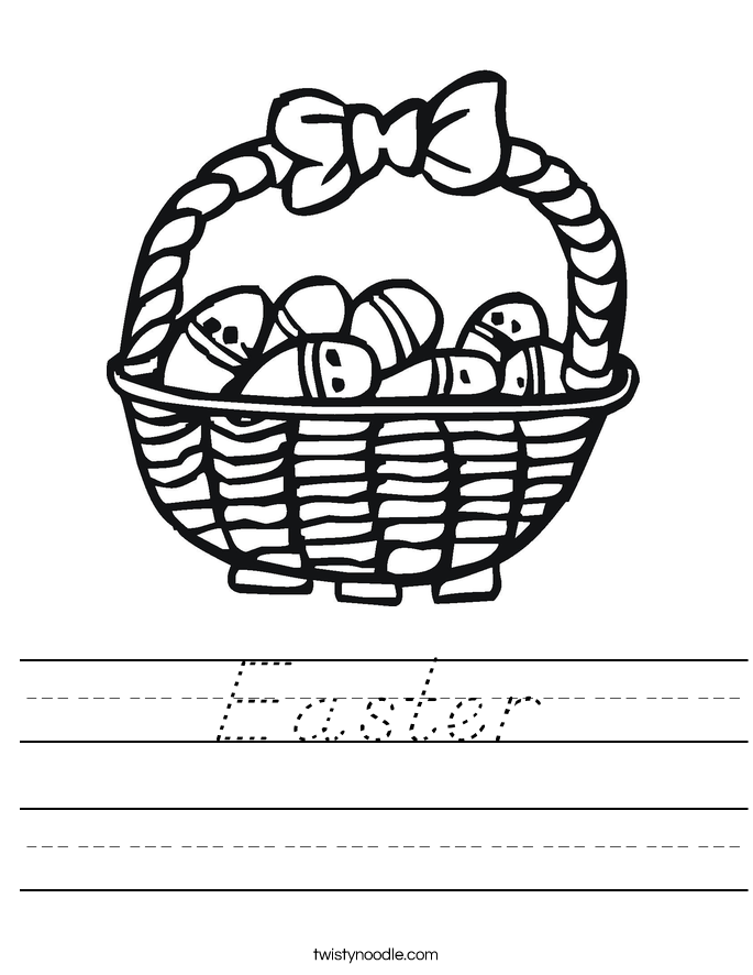 Easter Worksheet