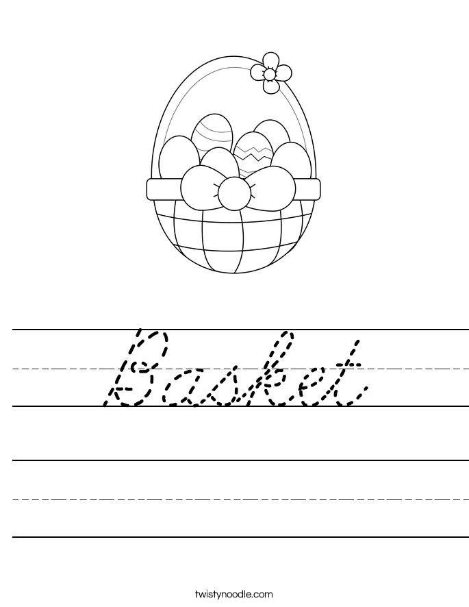 Basket Worksheet