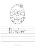Basket Worksheet