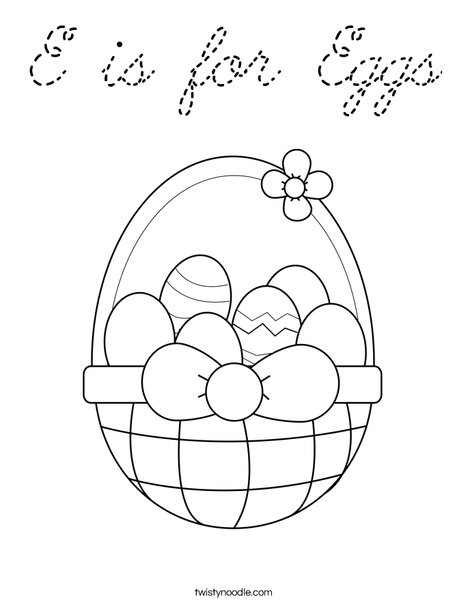 Happy Easter Coloring Page