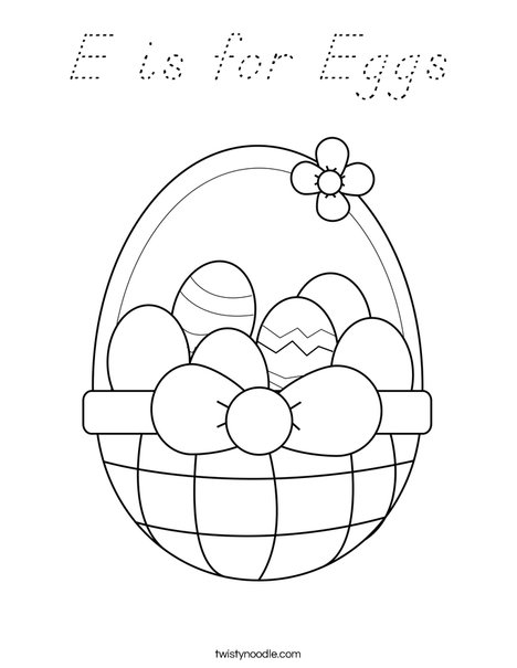 Happy Easter Coloring Page