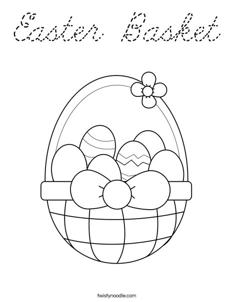 Happy Easter Coloring Page