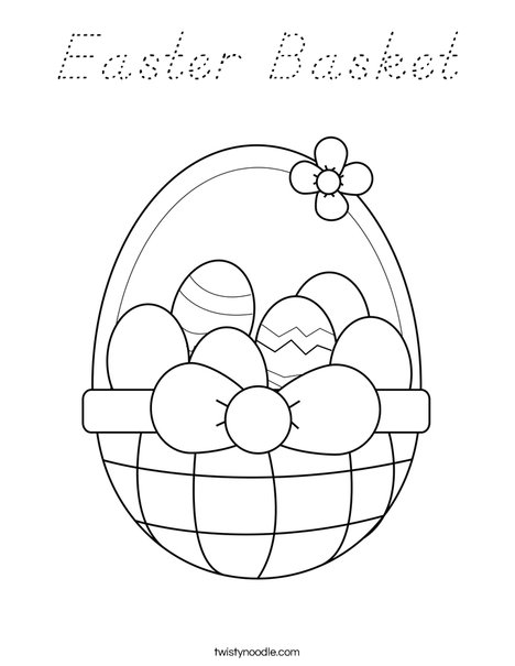 Happy Easter Coloring Page