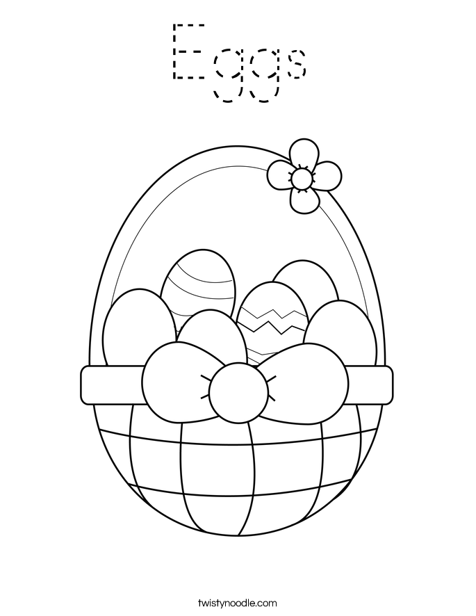 Eggs Coloring Page