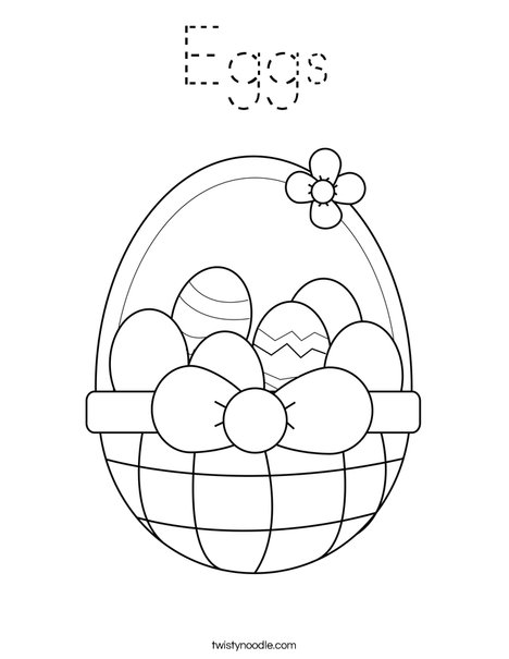 Happy Easter Coloring Page