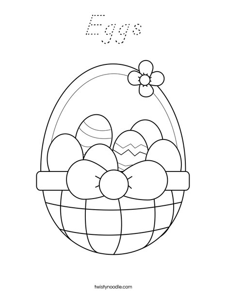 Happy Easter Coloring Page