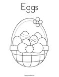 Eggs Coloring Page
