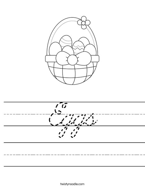 Happy Easter Worksheet