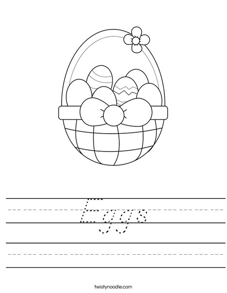 Happy Easter Worksheet