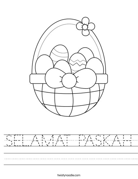 Happy Easter Worksheet