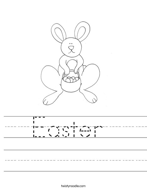 Easter Rabbit Worksheet