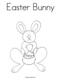 Easter Bunny Coloring Page
