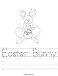Easter Bunny Worksheet