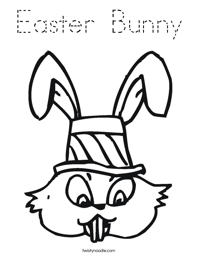 Easter Bunny Coloring Page