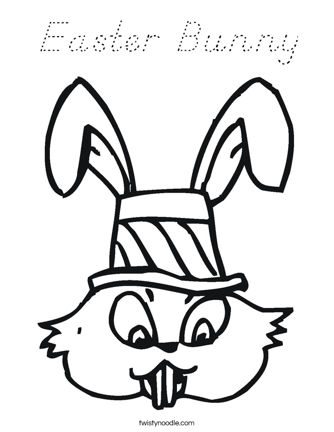 Easter Bunny Coloring Page