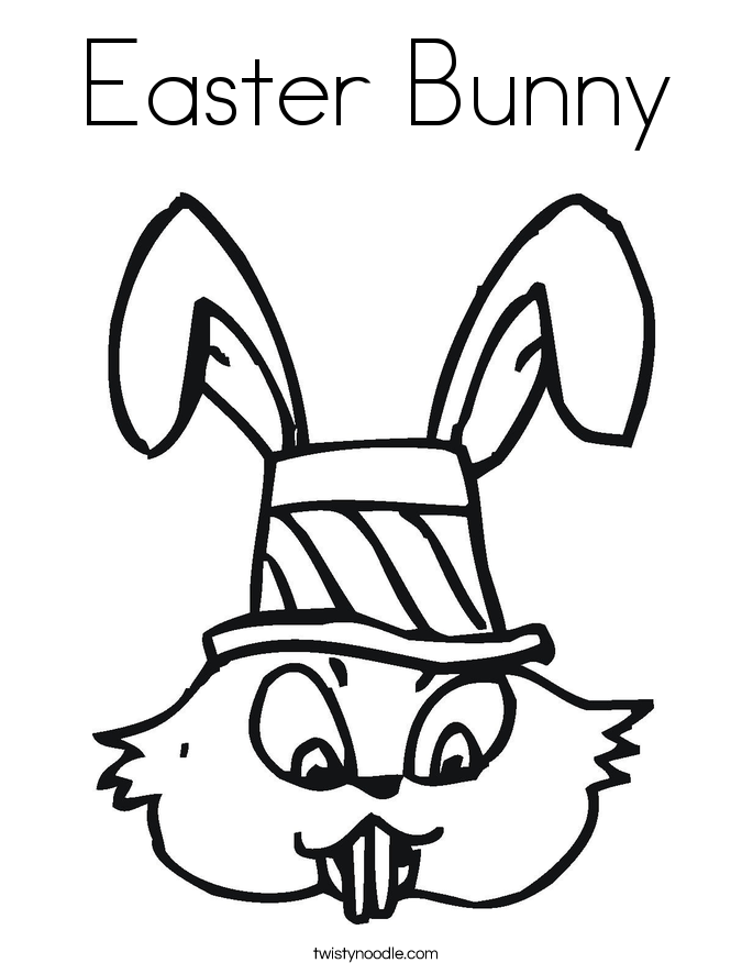 Easter Bunny Coloring Page