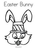 Easter Bunny Coloring Page