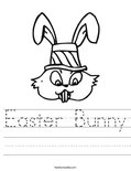 Easter Bunny Worksheet