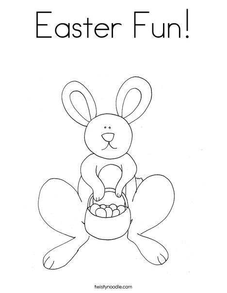 Easter Rabbit Coloring Page