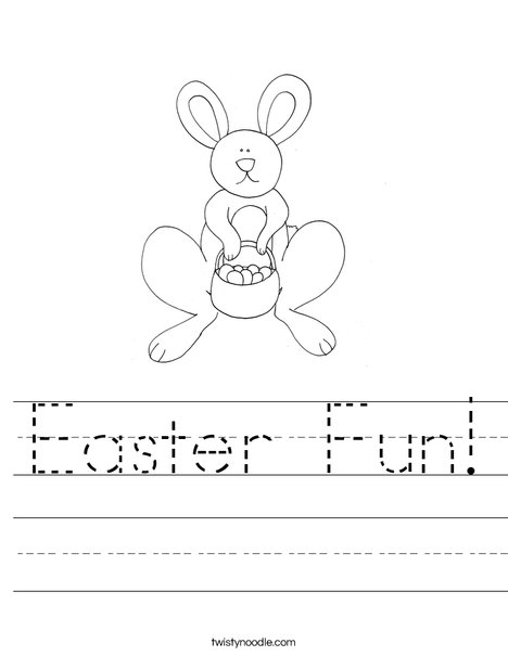 Easter Rabbit Worksheet