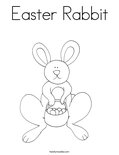 Easter RabbitColoring Page