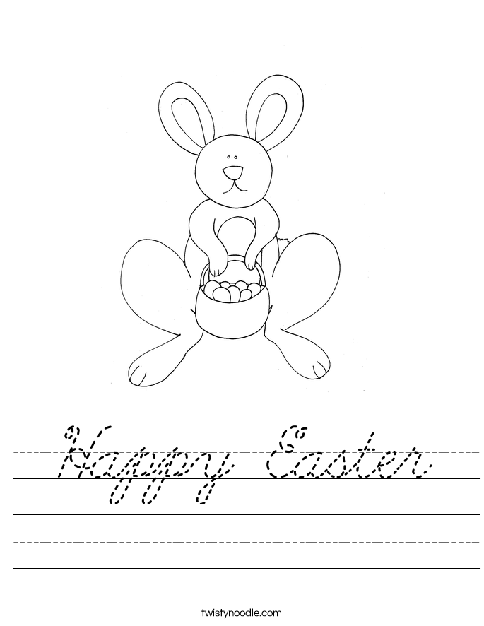  Happy Easter  Worksheet