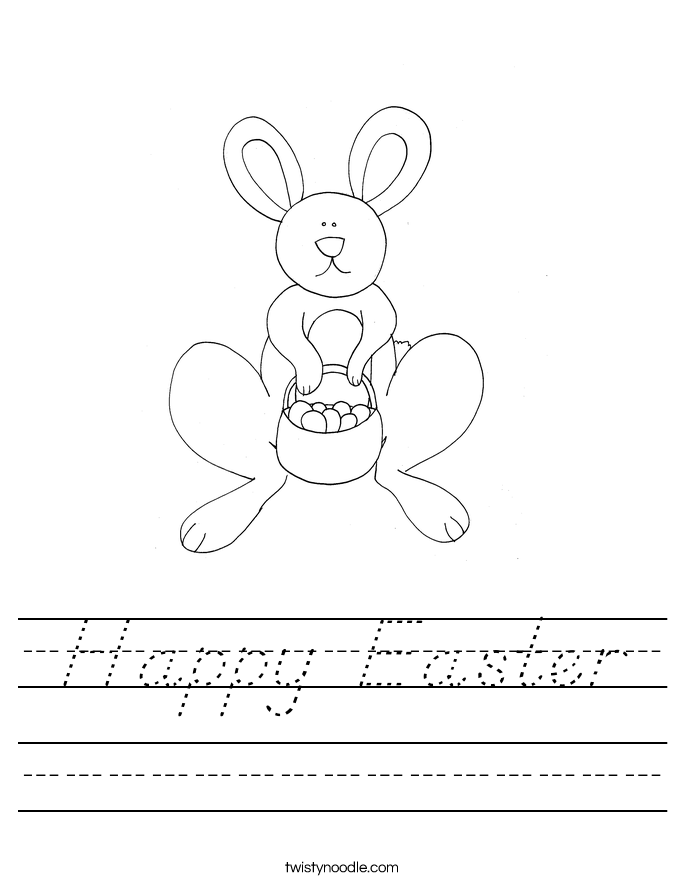  Happy Easter  Worksheet