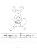  Happy Easter  Worksheet