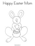  Happy Easter Mom Coloring Page