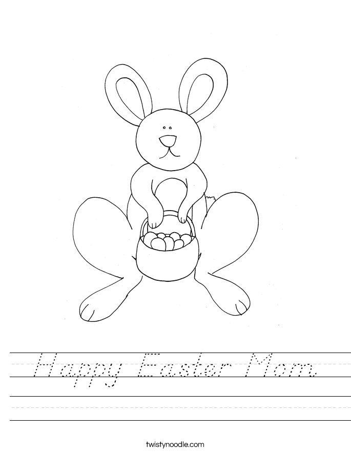  Happy Easter Mom  Worksheet