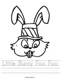 Little Bunny Foo Foo Worksheet