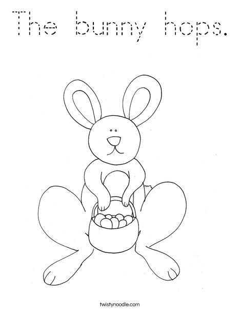 Easter Rabbit Coloring Page