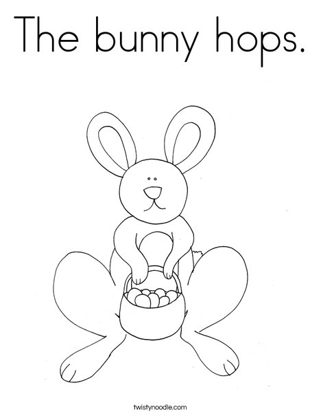 Easter Rabbit Coloring Page