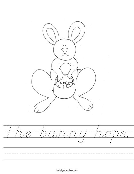 Easter Rabbit Worksheet