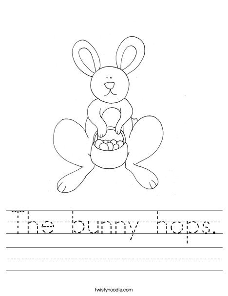 Easter Rabbit Worksheet