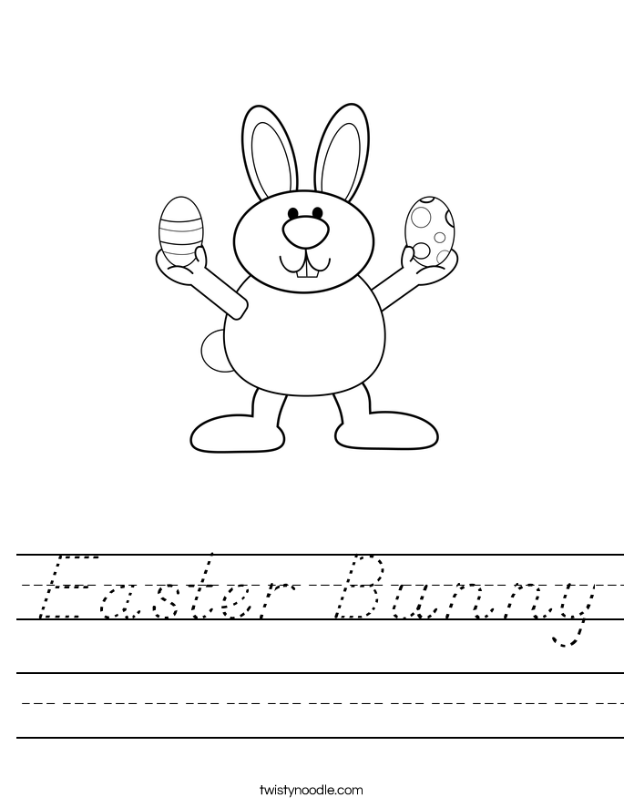 Easter Bunny Worksheet