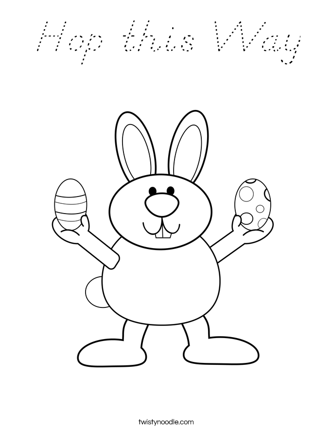 Hop this Way Coloring Page